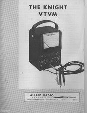 Allied Radio KNIGHT VTVM Instruction Manual