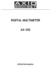 Axio MET AX-102 Operation Manual