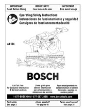 Bosch 4410L Operating/Safety Instructions Manual