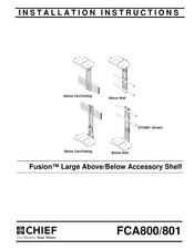 CHIEF Fusion FCA800 Installation Instructions Manual