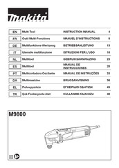 Makita M9800 Series Instruction Manual