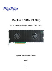 HighPoint R1508 Quick Installation Manual