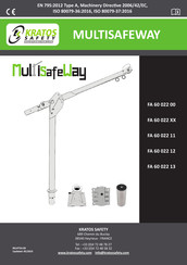 KRATOS SAFETY MULTISAFEWAY FA 60 022 Series Installation Instructions Manual