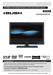 Bush 309/4044 Installation & Operating Instructions Manual
