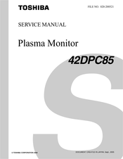 Toshiba 42DPC95 Service Manual
