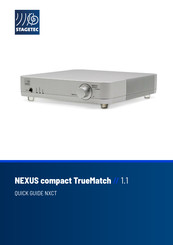 Stagetec NEXUS compact TrueMatch Quick Manual