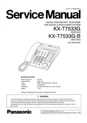 Panasonic KX-1T7533G-B Service Manual