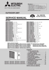 Mitsubishi Electric MXZ-3F68VF-E1 Service Manual