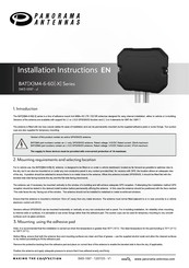 Panorama Antennas BATM4-6-60-D Installation Instructions Manual