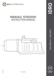 On Automation IDRO SWU300 Instruction Manual