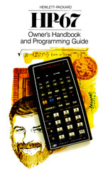 HP HP-67 Owner's Handbook Manual