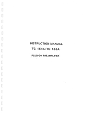 Oxford Instruments TC 155A Instruction Manual