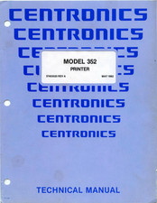 Centronics 352 Technical Manual