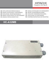 Hitachi 7E513200 Installation And Operation Manual