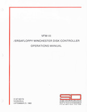 SD System VFW-III Operation Manual
