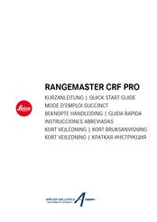 Leica RANGEMASTER CRF PRO Quick Start Manual