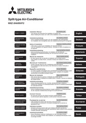 Mitsubishi Electric MXZ-3HA50VF2 Installation Manual