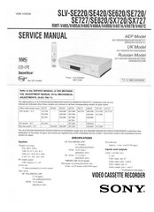 Sony SLV-SE420 Service Manual