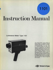 BRUEL & KJAER 1101 Instruction Manual