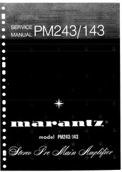 Marantz PM143 Service Manual