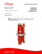 Flowserve FLEX 8600 User Instruction