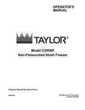 Taylor C300 NP Operating Instructions Manual
