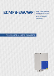Sentera Controls ECMF8-WF Mounting And Operating Instructions