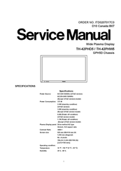 Panasonic Viera TH-42PHW5 Service Manual