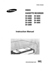 Samsung SV-660B Instruction Manual