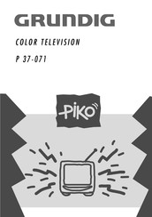 Grundig P 37-071 Manual
