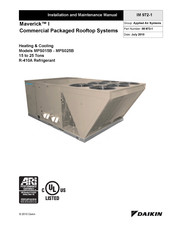Daikin MPS025B Installation And Maintenance Manual