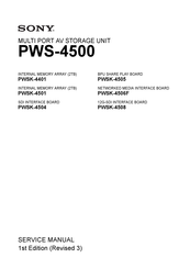 Sony PWS-4500 Service Manual