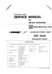 Goldstar GST-3030 Service Manual