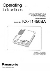 Panasonic KX-T1450BA Operating Instructions Manual