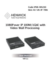 HENWICK IP08-MX200 User Manual