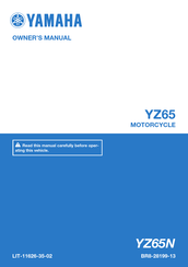 Yamaha YZ65N 2021 Manual