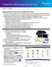 Viavi T-BERD/MTS 5800 Quick Manual