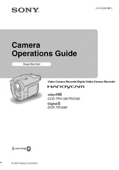Sony HANDYCAM video Hi8 CCD-TRV338 Operation Manual
