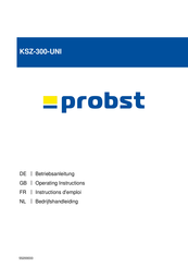 probst KSZ-300-UNI Operating Instructions Manual