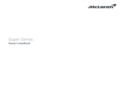 McLaren 765LT 2022 Owner's Handbook Manual