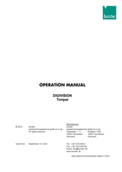 Burster 8661 Operation Manual