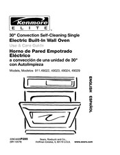 Kenmore ELITE 911.49023 Use & Care Manual