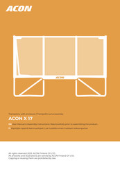 Acon X 17 User Manual & Assembly Instructions