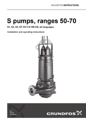 Grundfos S1.100.125.400.4.62M Installation And Operating Instructions Manual