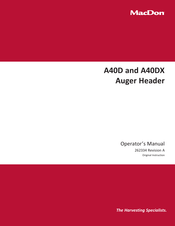 MacDon A40-D Operator's Manual