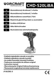 Worcraft PROFESSIONAL CHD-S20LiBA Instruction Manual
