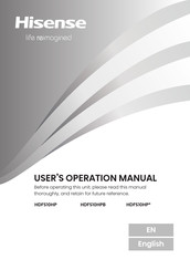 Hisense HDFS10HP User's Operation Manual