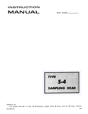 Tektronix S-4 Instruction Manual