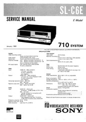 Sony SL-C6E Service Manual