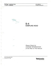 Tektronix S-4 Instruction Manual